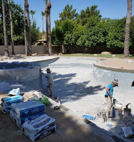 Custom pool and spa construction in Mesa Arizona by We Do It Pools